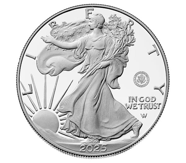 250th Anniversary United States Army American Eagle One Ounce Silver Proof Coin Front